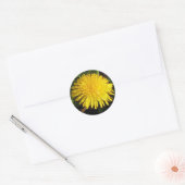 Mooie paardebloem ronde sticker (Envelop)