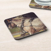 Mooie paarden drankjes onderzetter (Linkerzijde)