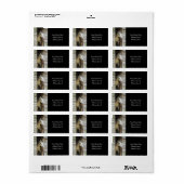 Mooie paarden en Adresetiketten met bijtende barn Etiket (Full Sheet)