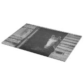 Mooie paarden en Barn Black + White Snijplank (Hoek)