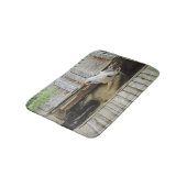 Mooie paarden en bijtende barn badmat (Gekanteld)