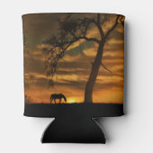 Mooie paarden- en bosbeker blikjeskoeler (Achterkant)