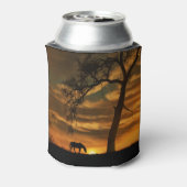 Mooie paarden- en bosbeker blikjeskoeler (Blikje Achterkant)