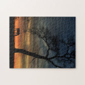 Mooie paarden en eikenbomen legpuzzel (Horizontaal)