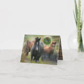 Mooie paarden en feestdagen met bijtende barn (Achterkant)