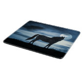 Mooie paarden en maan snijplank (Hoek)