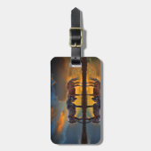 Mooie paarden en water bagagelabel (Voorkant verticaal)