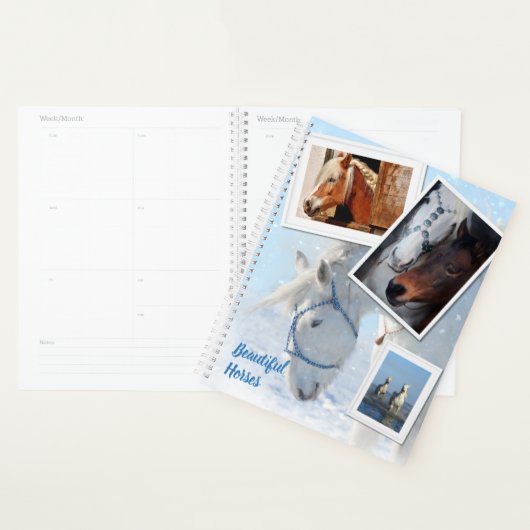 Mooie paarden Fotoplanner, hard Hoesje Planner (Display)