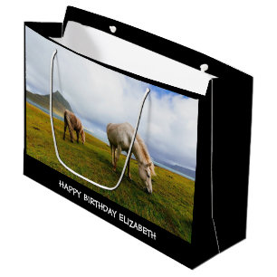 Mooie paarden Grote Gift Bag Groot Cadeauzakje