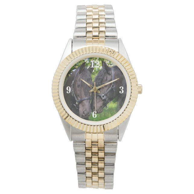 Mooie paarden horloge (Voorkant)