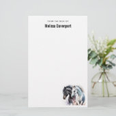 Mooie paarden in de Waterverf Briefpapier (Staand voorkant)