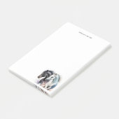 Mooie paarden in de Waterverf Post-it® Notes (Schuin)