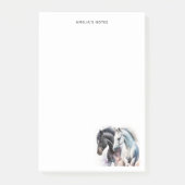 Mooie paarden in de Waterverf Post-it® Notes (Voorkant)
