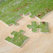 Mooie paarden op een ranch legpuzzel (Zijkant)