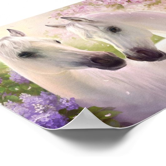 Mooie paarden poster (Hoek)