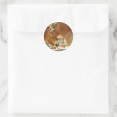 Mooie paarden ronde sticker (Tas)