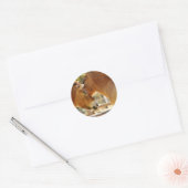Mooie paarden ronde sticker (Envelop)
