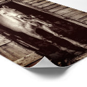 Mooie paarden Rustic Brown Barn Poster (Hoek)