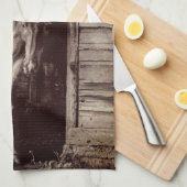 Mooie paarden Rustic Farmhouse Brown Theedoek (Quarter Fold)