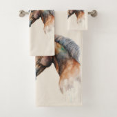 Mooie Paarden Western Boho stijl Bad Handdoek (Insitu)