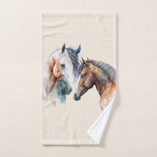 Mooie Paarden Western Boho stijl Bad Handdoek (Handdoek)