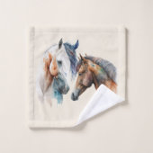 Mooie Paarden Western Boho stijl Bad Handdoek (Wasdoekje)