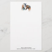 Mooie Paarden Western Boho stijl Briefpapier (Voorkant)