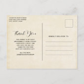 Mooie Paarden Western Boho Stijl Dank u Briefkaart (Achterkant)