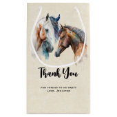 Mooie Paarden Western Boho stijl Klein Cadeauzakje (Achterkant)