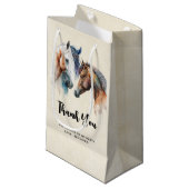 Mooie Paarden Western Boho stijl Klein Cadeauzakje (Voorkant Gekanteld)