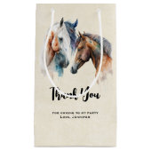 Mooie Paarden Western Boho stijl Klein Cadeauzakje (Voorkant)