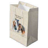 Mooie Paarden Western Boho stijl Medium Cadeauzakje (Achterkant Gekanteld)