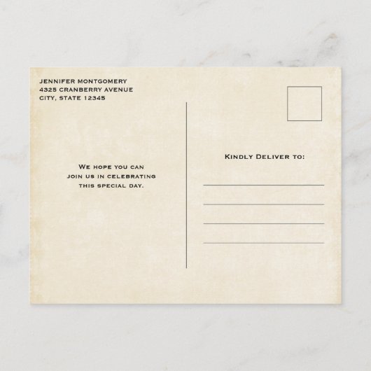 Mooie Paarden Western Boho Stijl Verjaardag Uitnodiging Briefkaart (Achterkant)
