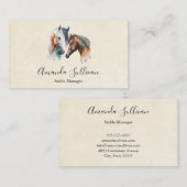 Mooie Paarden Western Boho stijl Visitekaartje (Voorkant / Achterkant)