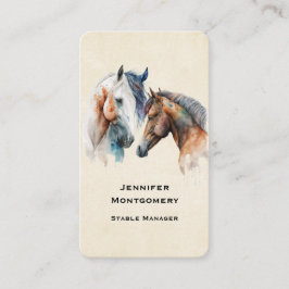 Mooie paarden Western Boho-stijl Visitekaartje