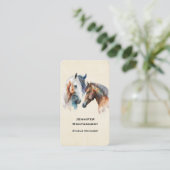 Mooie Paarden Western Boho stijl Visitekaartje (Staand voorkant)