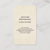 Mooie Paarden Western Boho stijl Visitekaartje (Achterkant)