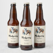Mooie Paarden Western Boho Style Bier Making Bier Etiket (Flessen)
