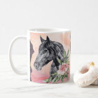 Mooie paarden, Westerne koffie Mok, beker