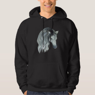Mooie paardenmerrie motief Paardenstal ruiter veul Hoodie