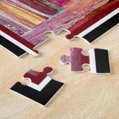 Mooie paardenschok die digitale olieleverf produce legpuzzel (Zijkant)