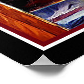 Mooie paardenschok die digitale olieleverf produce poster (Hoek)