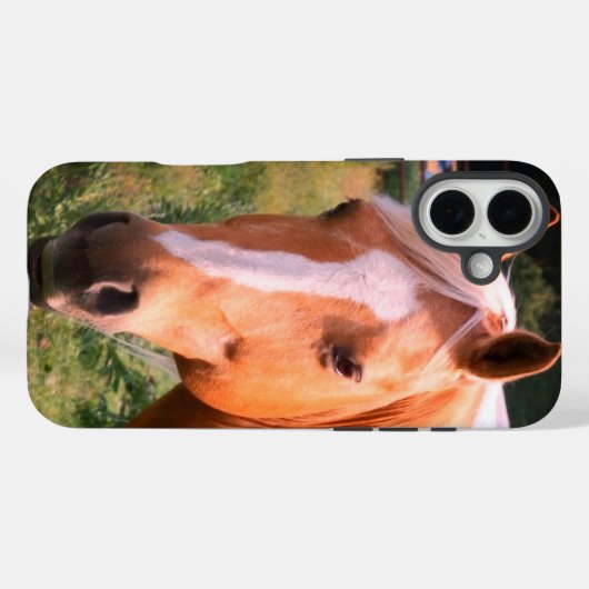 Mooie paardentelefoonhoes Case-Mate iPhone case (Achterkant (horizontaal))