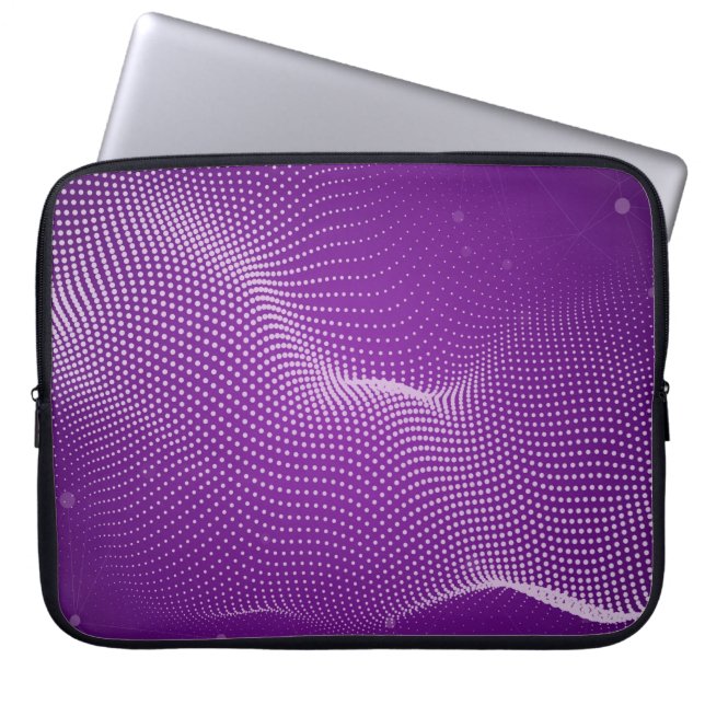 Mooie paarse abstracte achtergrond. Violet neutr Laptop Sleeve (Voorkant)