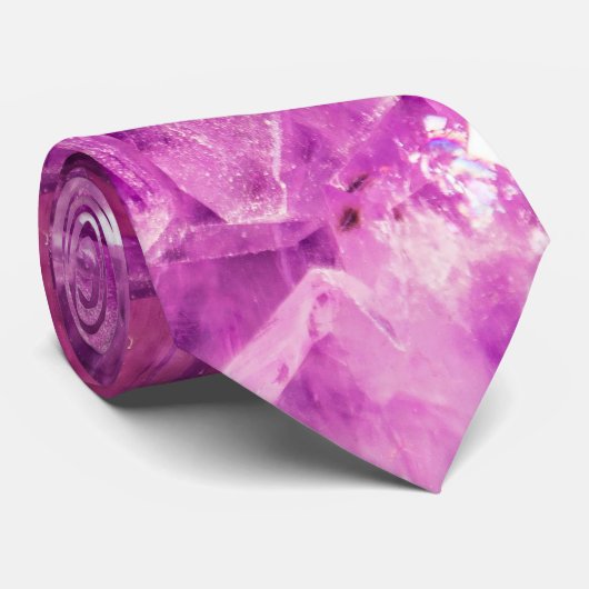 Mooie paarse Amethyst Stropdas (Opgerold)