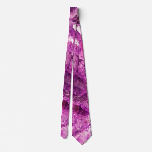 Mooie paarse Amethyst Stropdas (Achterkant)