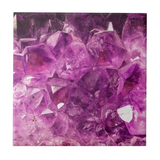 Mooie paarse Amethyst Tegeltje (Voorkant)
