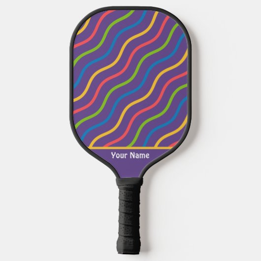 Mooie Paarse Baksteen Oefen Pro Pickleball Paddle (Achterkant)