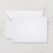 Mooie Paarse bedankkaarten Notitiekaartje (Achterkant)