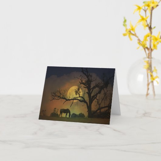 Mooie paarse blanco Kaart (Gele Bloem)